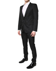 Dolce & Gabbana Black Single Breasted Formal 2 Piece Suit
