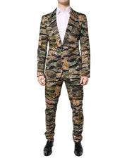 Dolce & Gabbana Multicolor TAORMINA Single Breasted 2 Piece Suit