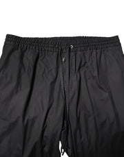 Dolce & Gabbana Black Cotton Single Breasted 2 Piece Suit