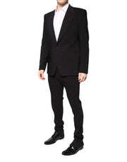 Dolce & Gabbana Multicolor Polyester Jacquard 2 Piece Suit