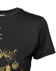 Dolce & Gabbana Black Cotton Round Neck Short Sleeve T-shirt