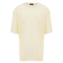 Corneliani Yellow Linen T-Shirt