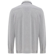 Corneliani Gray Cotton Dress Shirt