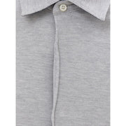 Corneliani Gray Cotton Dress Shirt