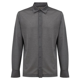 Canali Gray Cotton Pattern Shirt