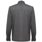 Canali Gray Cotton Pattern Shirt