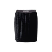 Tom Ford Black Viscose Mini Skirt