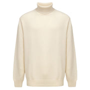 Cruciani White Cashmere Turtleneck