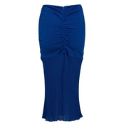 Tom Ford Blue Viscose Midi Skirt