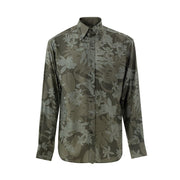 Tom Ford Green Lyocell Pattern Shirt