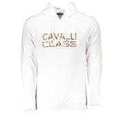 Cavalli Class White Cotton Men Sweater