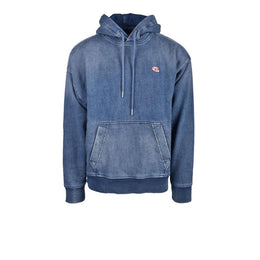 Diesel Blue Cotton Hoodie