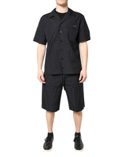 Dolce & Gabbana Black Cotton Men Pajama Set Sleepwear