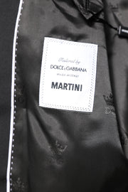Dolce & Gabbana Black MARTINI Double Breasted Coat Blazer