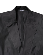 Dolce & Gabbana Black Cotton TAORMINA Formal 2 Piece Suit