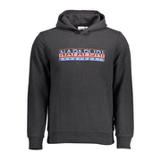 Napapijri Black Cotton Men Hoodie