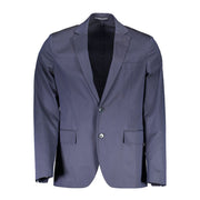 Gant Blue Cotton Jackets & Coat
