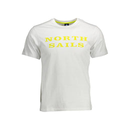 North Sails White Cotton Men T-Shirt
