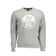 North Sails Gray Cotton Men Sweater
