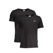 Fila Black Cotton T-Shirt