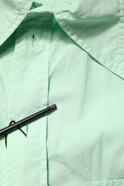 Dolce & Gabbana Green Cotton Short Sleeves Men Casual Shirt