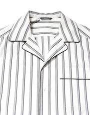 Dolce & Gabbana White Stripes Lounge Pajama Sleepwear Shirt
