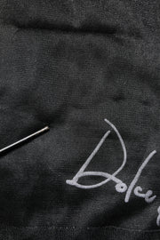 Dolce & Gabbana Black Logo Knitted Crewneck Pullover Sweater