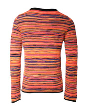 Dolce & Gabbana Multicolor Wool DGLogo Knit Pullover Sweater