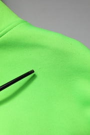 Dolce & Gabbana Green Polyester Hooded Sportswear Vest Sweater