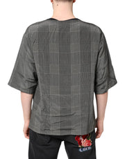 Dolce & Gabbana Black White Graphic Print Short Sleeve T-shirt