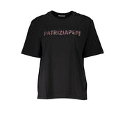 Patrizia Pepe Black Cotton T-Shirt