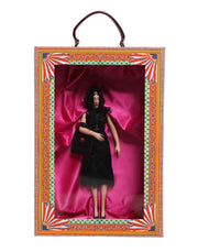 Dolce & Gabbana Black Dress Ceramic Porcelain Fashion Leather Sicily Dolls