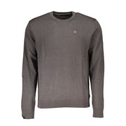 Napapijri Gray Cotton Men Sweater