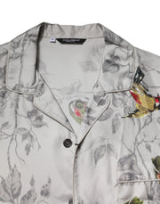 Dolce & Gabbana Multicolor Silk Printed Button Down Shirt
