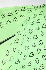 Dolce & Gabbana Green Cotton Logo Heart Print Hooded Sweater