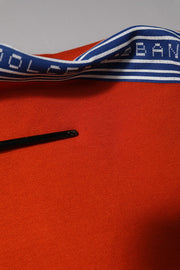 Dolce & Gabbana Orange Cotton Hooded Men Sweatshirt Sweater