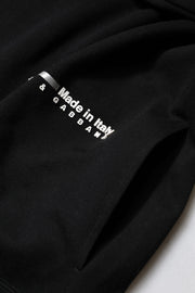 Dolce & Gabbana Black Cotton Logo Knitted Pullover Sweater