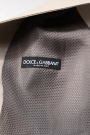 Dolce & Gabbana Beige Gray Dress Men Formal Waistcoat Vest