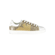 Emporio Armani Gold Polyester Sneaker