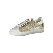 Emporio Armani Gold Polyester Sneaker