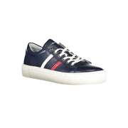 Tommy Hilfiger Blue Leather Men Sneaker