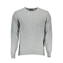 North Sails Gray Wool Men Sweater