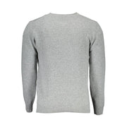 North Sails Gray Wool Men Sweater