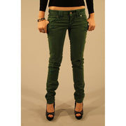 John Galliano Green Cotton Women Jean
