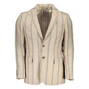 Gant Beige Linen Jackets & Coat