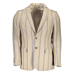 Gant Beige Linen Jackets & Coat