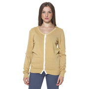 Fred Perry Yellow Wool Women Cardigan