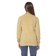 Fred Perry Yellow Wool Women Cardigan