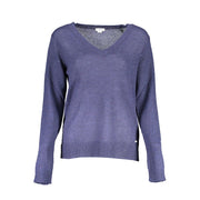 U.S. POLO ASSN. Blue Acrylic Women Sweater