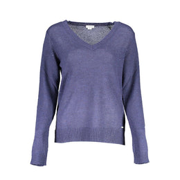 U.S. POLO ASSN. Blue Acrylic Women Sweater